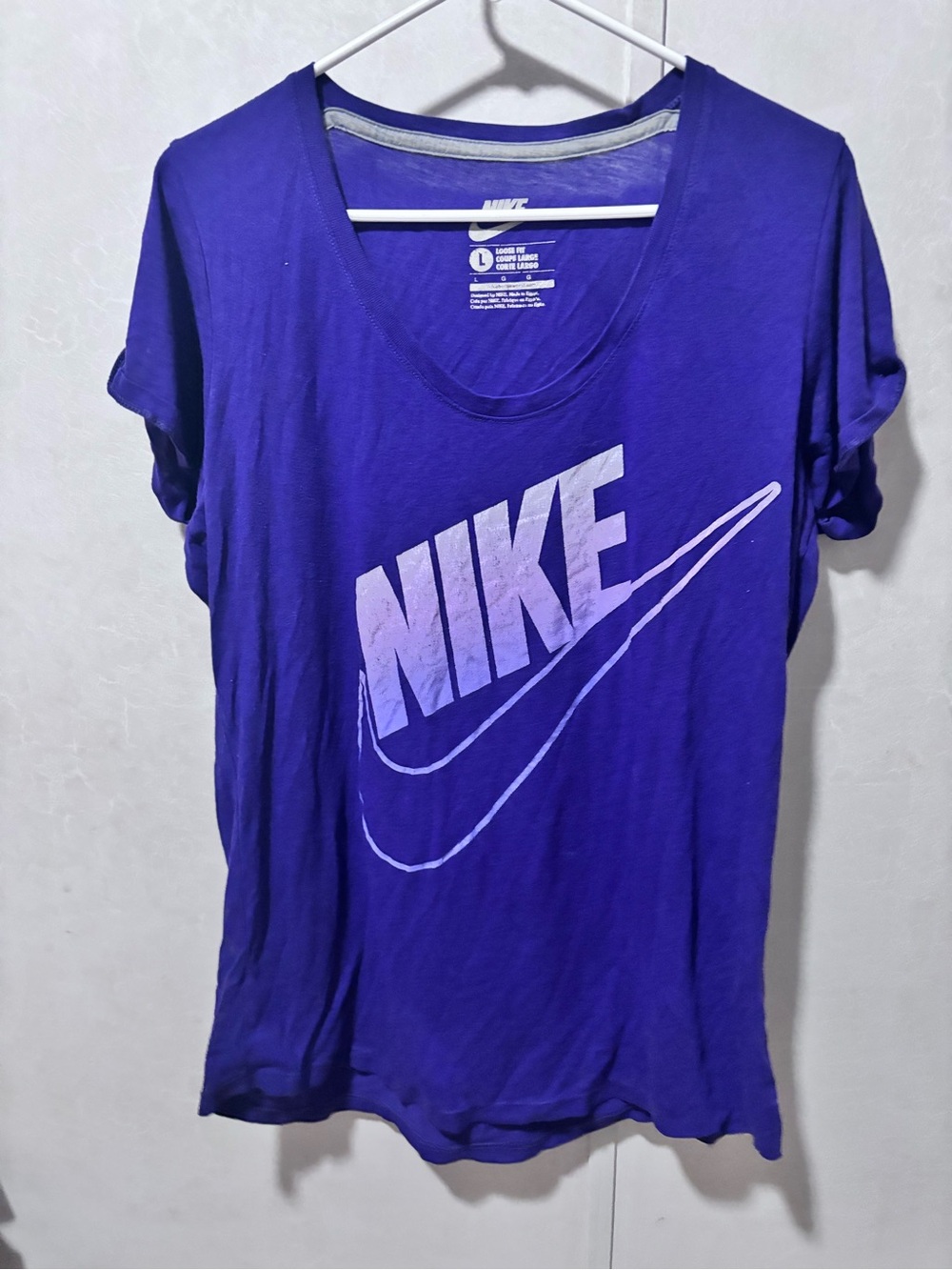 Nike Women's Violet Graphic Short Sleeve Tee